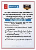 2026 Comprehensive Nursing & Healthcare Exam Prep &ndash; 5&comma;000&plus; Q&A with Verified Answers & Detailed Rationales &vert; Fundamentals&comma; Pathophysiology&comma; Pharmacology&comma; Leadership&comma; EMS & Clinical Practice &vert; 100&percnt; Pass Guarantee
