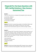Fitzgerald Pre-Test Exam 2026&sol;2027 &ndash; Questions with 100&percnt; Verified Solutions &vert; New Version &vert; Guaranteed Pass&NewLine;