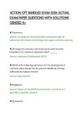 ACTION CPT BUNDLED EXAM 2026 ACTUAL&NewLine;EXAM PAPER QUESTIONS WITH SOLUTIONS&NewLine;GRADED A&plus;