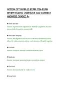 ACTION CPT BUNDLED EXAM 2026 EXAM&NewLine;REVIEW SOLVED QUESTIONS AND CORRECT&NewLine;ANSWERS GRADED A&plus;