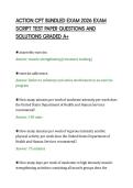 ACTION CPT BUNDLED EXAM 2026 EXAM&NewLine;SCRIPT TEST PAPER QUESTIONS AND&NewLine;SOLUTIONS GRADED A&plus;