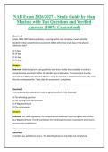 NAB Exam 2026&sol;2027 &ndash; Study Guide by Stan Mucinic with Test Questions and Verified Answers &lpar;100&percnt; Guaranteed&rpar;