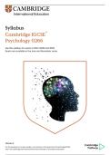 Comprehensive Revision Guide & Study Notes&colon; Cambridge IGCSE Psychology &lpar;Syllabus 0266&rpar; &ndash; For 2027&comma; 2028&comma; and 2029 Exams