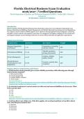 Florida Electrical Business Exam Evaluation &ndash; Florida Department of Business and Professional Regulation &lpar;DBPR&rpar; &ndash; 2026&sol;2027 Academic Year &ndash; Verified Questions and Answers for Electrical Contractors