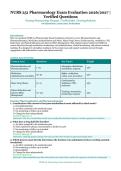 NURS 251 Pharmacology Exam Evaluation &ndash; Nursing Pharmacology Program &ndash; 2026&sol;2027 Academic Year &ndash; Verified Questions and Answers for Nursing Students