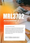 MRL3702 Assignment 2 Semester 2 2026 - Due August 2026