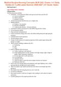 Medical-Surgical Nursing Concepts &lpar;NUR 242&rpar;&colon; Exams 1&ndash;4 Study Guides &lpar;Complete PDF&rpar; &vert; Galen College of Nursing &vert; Latest Summer 2026&ndash;2027 &vert; A&plus; Exam Prep&period;