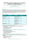 BSN HESI 315 Pharmacology Exam V2 Evaluation &ndash; Nightingale College BSN Pharmacology Program &ndash; 2026&sol;2027 Academic Year &ndash; Verified Questions and Answers for Baccalaureate Nursing Students