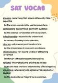 SAT Vocabulary