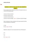 Pharmacy Certification Questions and Answers &ndash; Comprehensive Exam Preparation and Revision Guide
