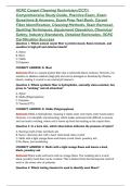 IICRC Carpet Cleaning Technician &lpar;CCT&rpar; &vert; Comprehensive Study Guide&comma; Practice Exam&comma; Exam Questions & Answers&comma; Exam Prep Test Bank&comma; Carpet Fiber Identification&comma; Cleaning Methods&comma; Stain Removal&comma; Spotting Techniques&comma; Equipment Operation&comma; Chemical Safety&comma; Indu