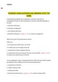 Pharmacy Exam Questions and Answers &ndash; Latest Comprehensive Revision Guide for Top Exam Performance