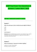 AHIP Final Exam Test Questions & &NewLine;Answers &lpar; Latest 2024 &sol; 2025