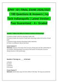 APHY 101 FINAL EXAM 2026&sol;2027 &NewLine;&vert; 100 Questions & Answers &vert; Ivy &NewLine;Tech Indianapolis &vert; Latest Version &vert; &NewLine;Pass Guaranteed - A&plus; Graded