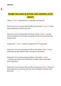 Pharm Con Exam Questions and Answers &ndash; Latest Updated Comprehensive Revision Guide