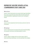 RESPIRATORY HESI PREP UPDATED ACTUAL&NewLine;COMPREHENSIVE STUDY GUIDE 2026&NewLine;