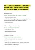 RETA CARO TEST BANK ALL CHAPTERS 1 9 CERTIFICATION EVALUATION EXAMS COMPLETE QUESTIONS AND ANSWERS PRACTICE SOLUTION&period;pdf&NewLine;&NewLine;