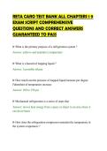 RETA CARO TEST BANK ALL CHAPTERS 1 9&NewLine;EXAM SCRIPT COMPREHENSIVE&NewLine;QUESTIONS AND CORRECT ANSWERS&NewLine;GUARANTEED TO PASS&NewLine;