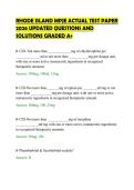 RHODE ISLAND MPJE ACTUAL TEST PAPER&NewLine;2026 UPDATED QUESTIONS AND&NewLine;SOLUTIONS GRADED A&plus;