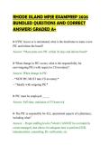 RHODE ISLAND MPJE EXAMPREP 2026&NewLine;BUNDLED QUESTIONS AND CORRECT&NewLine;ANSWERS GRADED A&plus;
