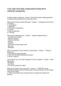 TCIS &lpar;2ND EDITION&rpar; EXAM QUESTIONS WITH VERIFIED ANSWERS