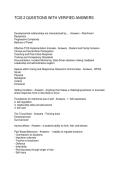 TCIS 2 QUESTIONS WITH VERIFIED ANSWERS