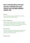 RISE UP CUSTOMER SERVICE AND SALES&NewLine;HIGH-YIELD COMMUNICATION&comma; SALES&NewLine;STRATEGY&comma; AND CUSTOMER EXPERIENCE&NewLine;SUMMARY 2026