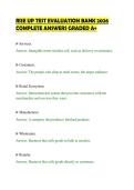 RISE UP TEST EVALUATION BANK 2026&NewLine;COMPLETE ANSWERS GRADED A&plus;