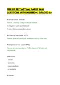 RISE UP TEST ACTUAL PAPER 2026&NewLine;QUESTIONS WITH SOLUTIONS GRADED A&plus;