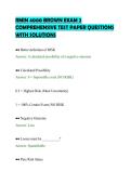 RMIN 4000 BROWN EXAM 2&NewLine;COMPREHENSIVE TEST PAPER QUESTIONS&NewLine;WITH SOLUTIONS&NewLine;