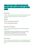 RMIN 4000 EXAM 1 BROWN PRACTICE&NewLine;QUESTIONS AND ANSWERS FULL REVIEW&NewLine;SHEET&NewLine;