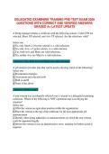 DET 101 &vert; Delegated Examining Training Pre-Test Exam 2026&vert; Latest 2026 Update &vert; Questions with Correct and Verified Answers &lpar;Grade A&plus;&rpar;