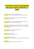 Georgia Pest Licenses Exam Questions and Answers from test 20262027 A&plus; Grade