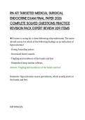 RN ATI TARGETED MEDICAL SURGICAL&NewLine;ENDOCRINE EXAM FINAL PAPER 2026&NewLine;COMPLETE SOLVED QUESTIONS PRACTICE&NewLine;REVISION PACK EXPERT REVIEW 209 ITEMS
