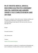 RN ATI TARGETED MEDICAL SURGICAL&NewLine;ENDOCRINE EXAM PRACTICE ASSESSMENT&NewLine;2026 FULL QUESTIONS AND ANSWERS&NewLine;GRADED A PLUS COMPLETE REVISION GUIDE&NewLine;209 ITEMS