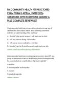 RN COMMUNITY HEALTH ATI PROCTORED&NewLine;EXAM FORM B ACTUAL PAPER 2026&NewLine;QUESTIONS WITH SOLUTIONS GRADED A&NewLine;PLUS COMPLETE REVIEW SET&NewLine;