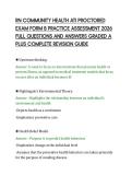 RN COMMUNITY HEALTH ATI PROCTORED&NewLine;EXAM FORM B PRACTICE ASSESSMENT 2026&NewLine;FULL QUESTIONS AND ANSWERS GRADED A&NewLine;PLUS COMPLETE REVISION GUIDE&NewLine;