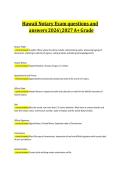 Hawaii Notary Exam Hawaii Notary Exam Questions and Answers 2026&sol;2027 &vert; Complete Practice Exam & Verified Study Guide &vert; A&plus; Gradeand answers 20262027 A&plus; Grade