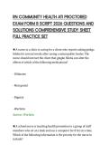 RN COMMUNITY HEALTH ATI PROCTORED&NewLine;EXAM FORM B SCRIPT 2026 QUESTIONS AND&NewLine;SOLUTIONS COMPREHENSIVE STUDY SHEET&NewLine;FULL PRACTICE SET&NewLine;