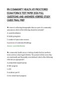 RN COMMUNITY HEALTH ATI PROCTORED&NewLine;EXAM FORM B TEST PAPER 2026 FULL&NewLine;QUESTIONS AND ANSWERS VERIFIED STUDY&NewLine;GUIDE FINAL PREP&NewLine;