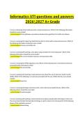 Informatics ATI questions and answers 20262027 A&plus; Grade