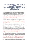 AHIP Final Exam 2027&sol;2028 &vert; 500&plus; Practice Questions & Verified Answers Guide