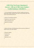 AMLS Post Test Exam &vert; Practice Questions & Verified Answers Guide 2027&sol;2028