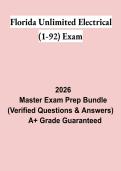 Florida Unlimited Electrical &lpar;1-92&rpar; Exam Study Guide PDF &vert; Practice Questions&comma; Test Bank & Electrical Contractor License Prep