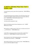 Alberta Driving Practice Exam 2 &vert; Questions & Answers Study Guide 2027&sol;2028