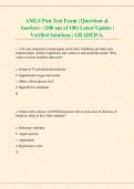 AMLS Post Test Exam 2027&sol;2028 &vert; Questions & Verified Solutions Study Guide
