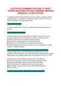 Delegated Examining Quiz 2026 &vert; DET 101 &vert; Delegated Examining Training &vert; 70&plus; Most Tested Questions and 100&percnt; Verified Answers &vert; Latest Edition &vert; Grade A&plus; Study Guide