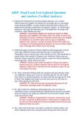 AHIP Final Exam 2027&sol;2028 &vert; Updated Questions & Verified Answers Study Guid