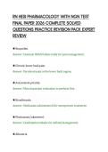 RN HESI PHARMACOLOGY WITH NGN TEST&NewLine;FINAL PAPER 2026 COMPLETE SOLVED&NewLine;QUESTIONS PRACTICE REVISION PACK EXPERT&NewLine;REVIEW