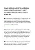 RN VATI NURSING CARE OF CHILDREN 2026&NewLine;COMPREHENSIVE ASSESSMENT SCRIPT&NewLine;SOLVED QUESTIONS ANSWERS UPDATED&NewLine;REVIEW SET&NewLine;